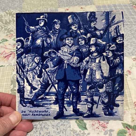 Delft Ceramic Tile Rembrandt - Picture 1 of 7